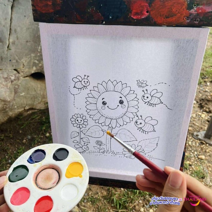 Workshop สบาย ๆ กับการระบายสีบนผ้า ที่สวนสาธารณะยามเย็น 🌱🎨